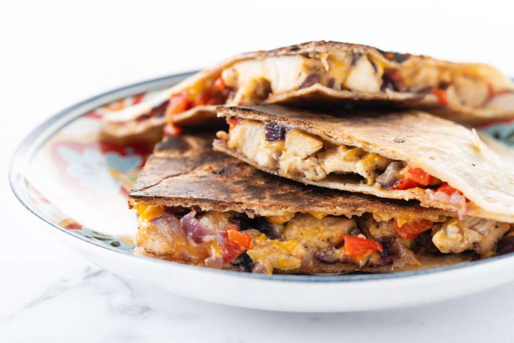 Potato and Black Bean Quesadillas